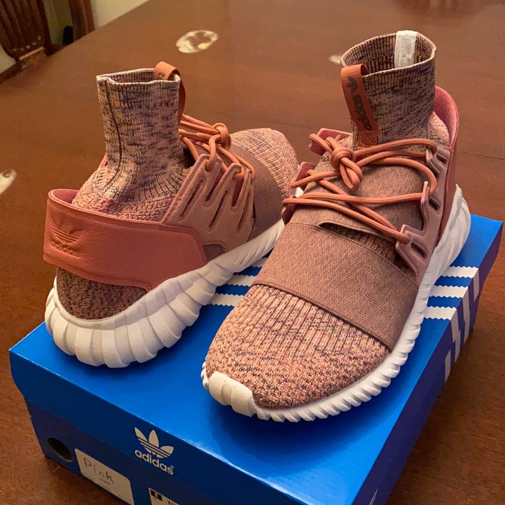 Adidas Tubular Doom Primeknit `Raw Pink’ Sz. 9